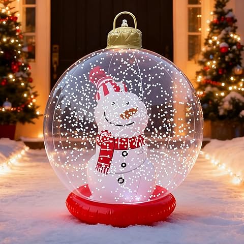 24 Inch Light Up Inflatable Christmas Balls