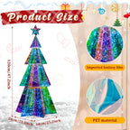 47″ Prismatic Iridescent Christmas Tree