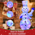4.1FT Prismatic Snowman