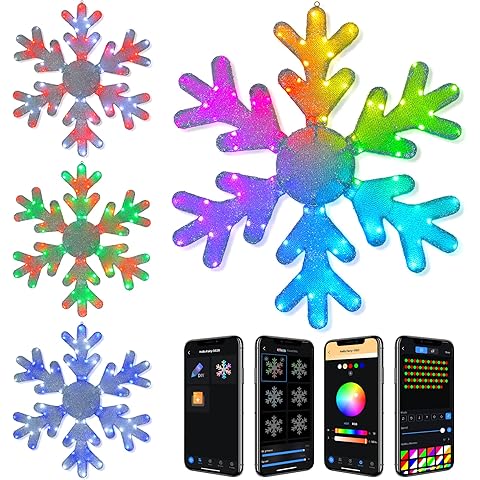 31" Smart Hanging Outdoor Snowflake