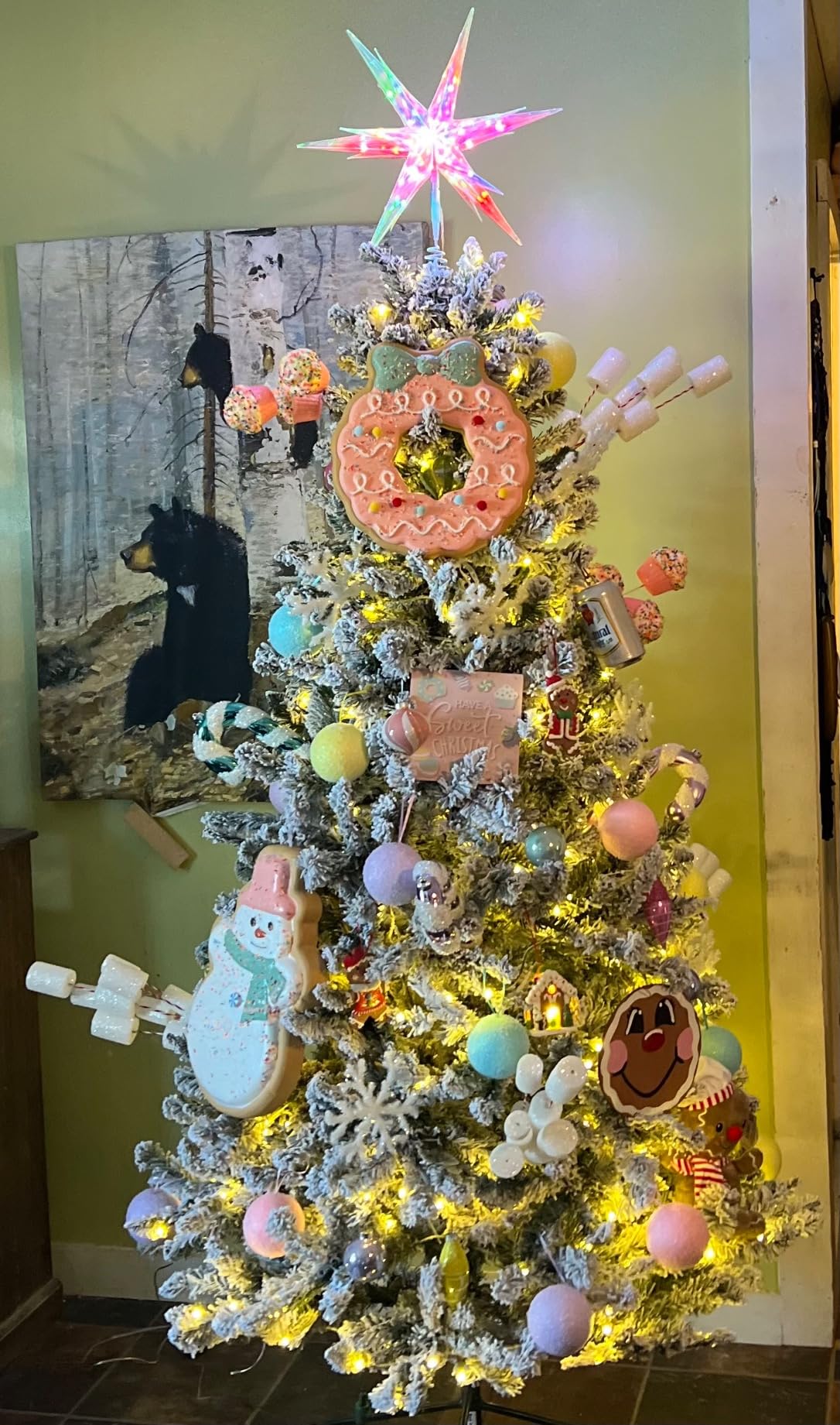 13.8" Prismatic Christmas Tree Topper