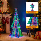 47″ Prismatic Iridescent Christmas Tree
