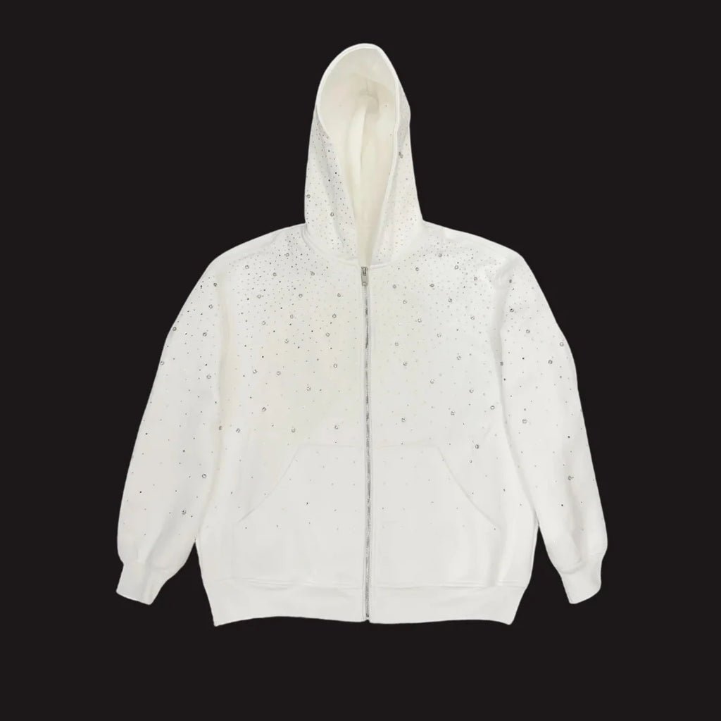 Rhinestone Galaxy Zip Up