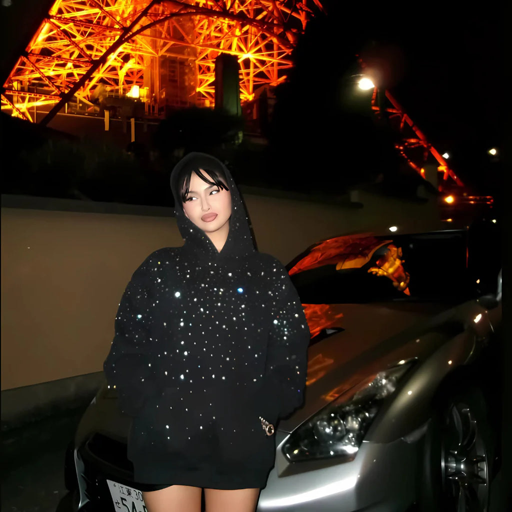 Rhinestone Galaxy Hoodie